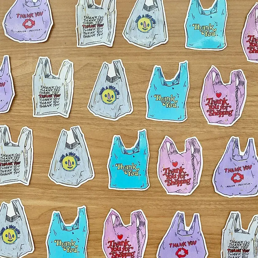 Grocery Shopper Sticker Set