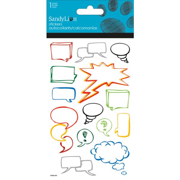 Talking Bubbles Sticker Sheet