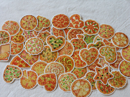 Pizza My Heart Stickers, Pack of 10