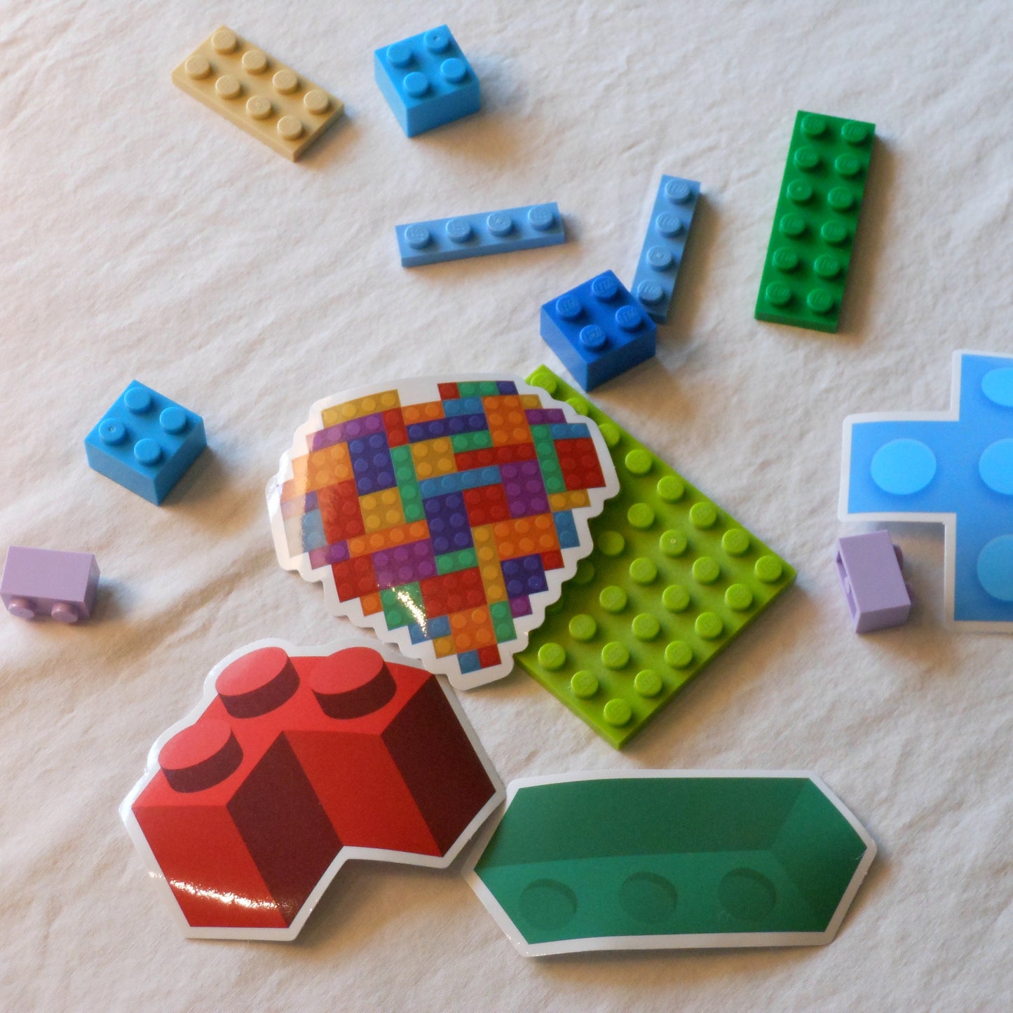 Building Blocks Stickers, Pack of 10