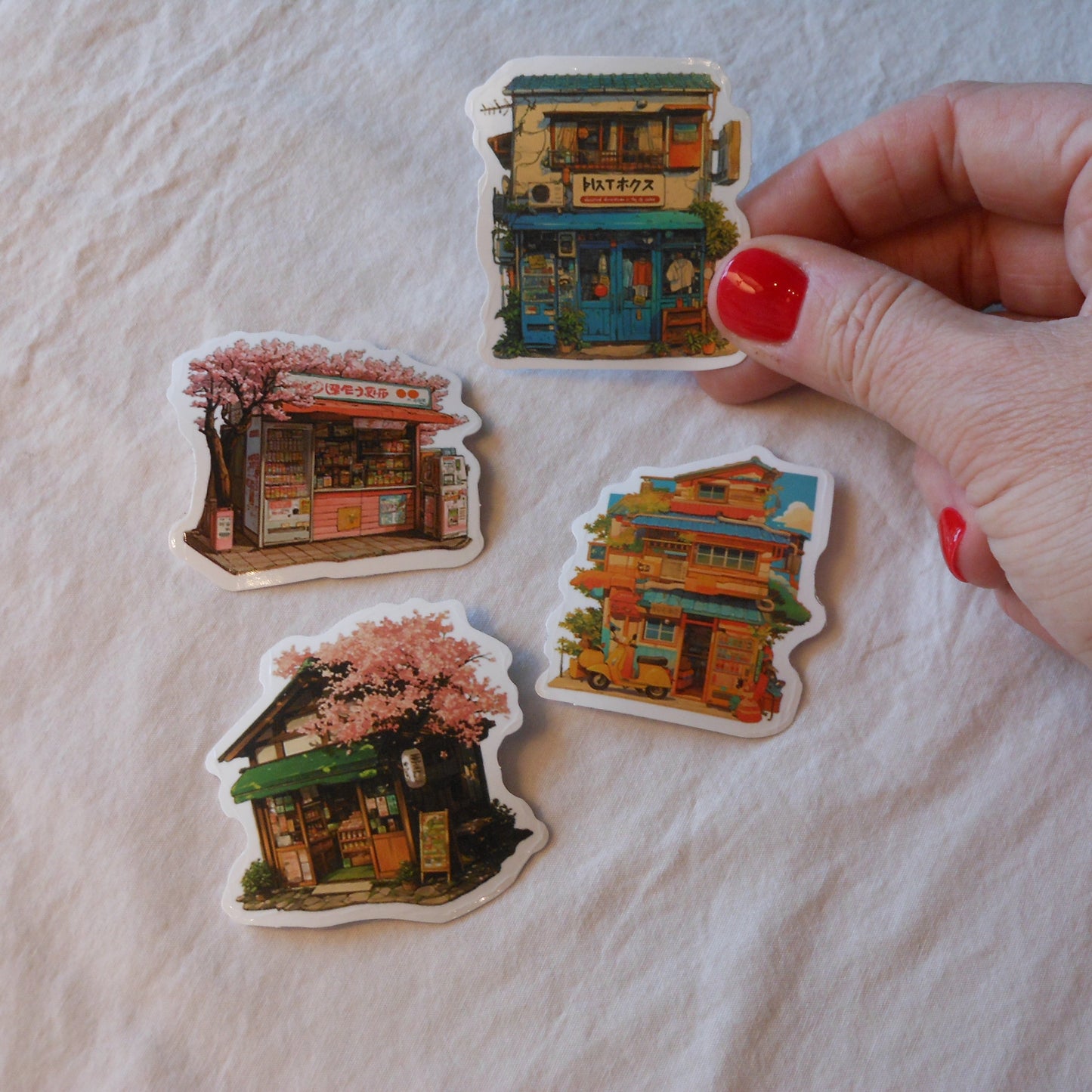 Japanese Storefront Stickers, Pack of 10