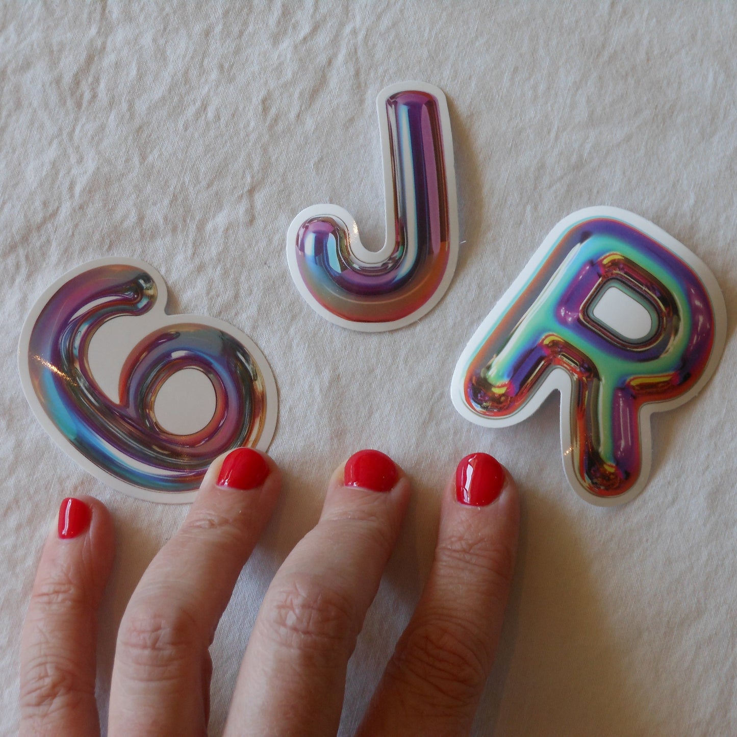 Shiny Balloon Stickers, Pack of 50