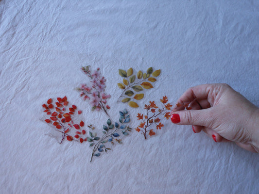 Foliage and Branches Stickers, Pack of 16