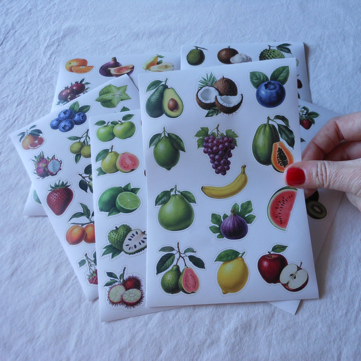 Vintage Food Sticker Sheets