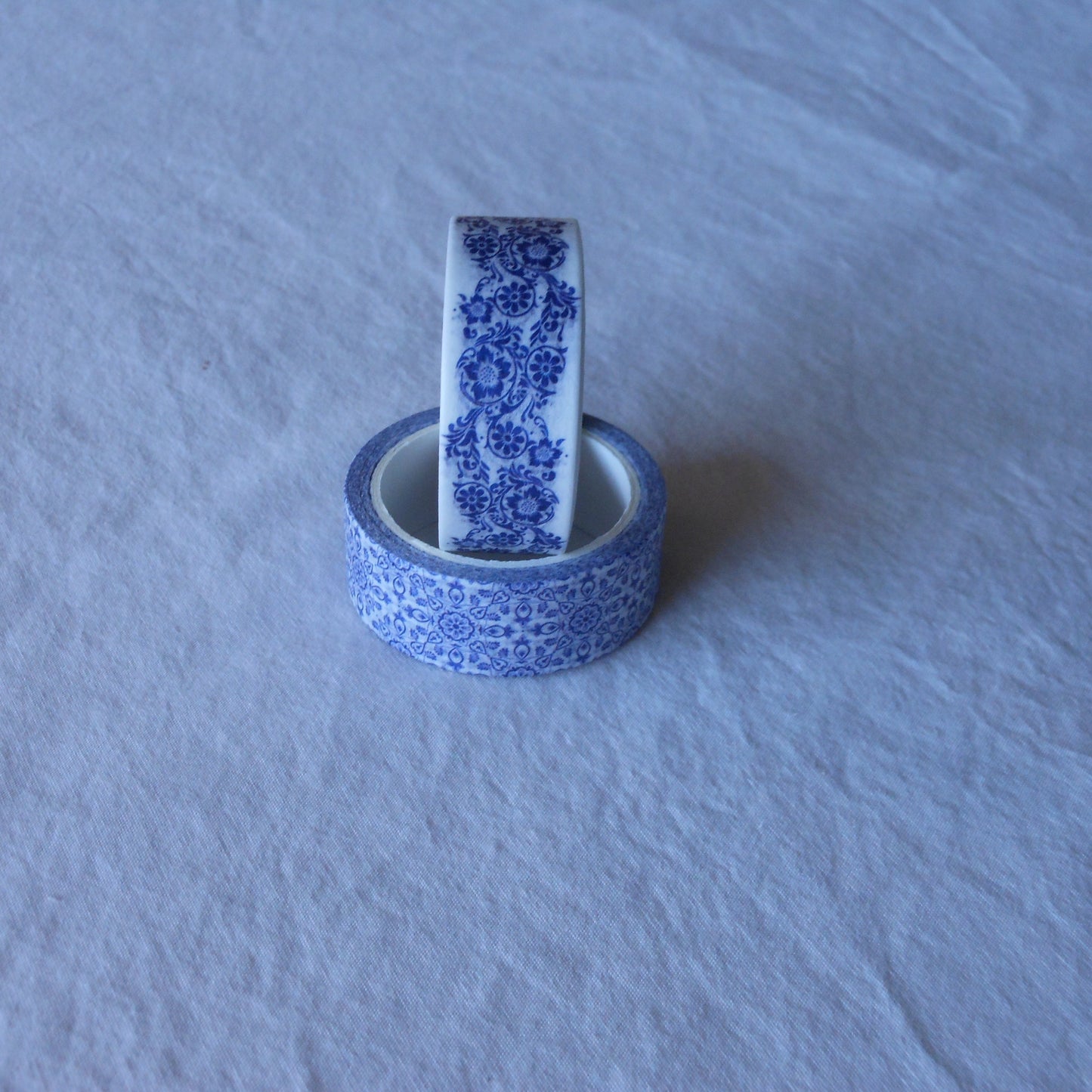 Blue Porcelain Pattern Washi Tape, Set of 2