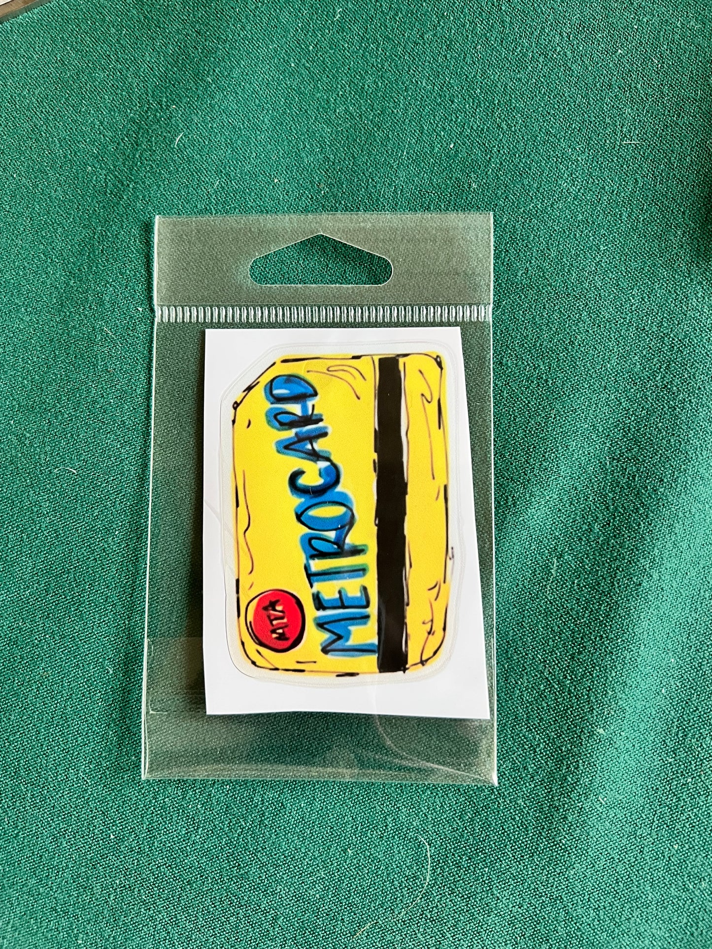 Hand drawn MetroCard Sticker