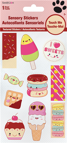 Sweet Snacks Sensory Sticker Sheet