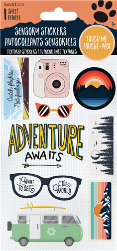 Adventurous Traveler Sensory Sticker Sheet
