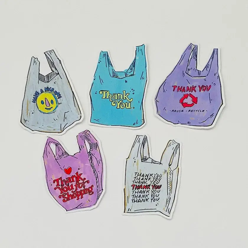 Grocery Shopper Sticker Set