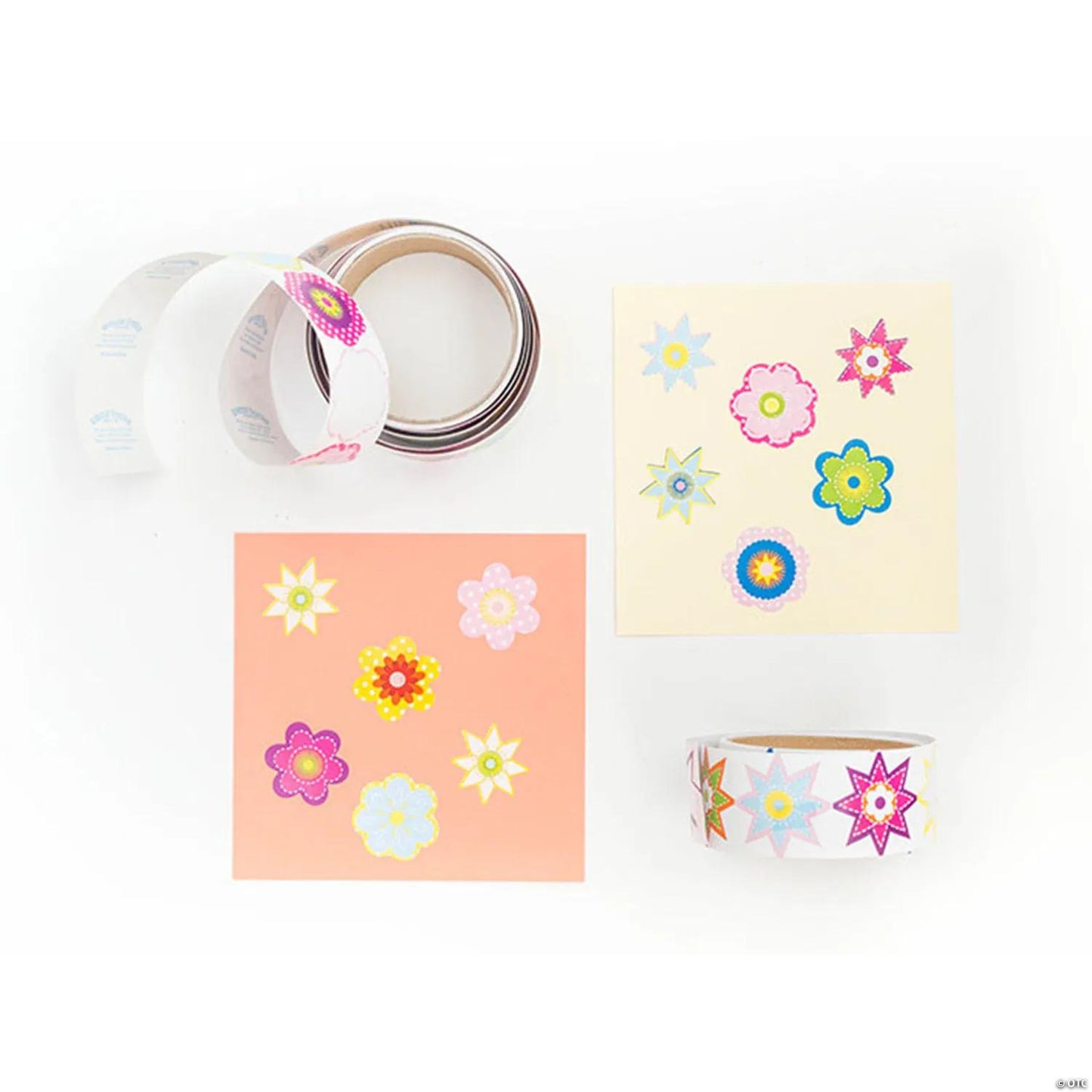 Spring Flowers Stickers, Set of 10