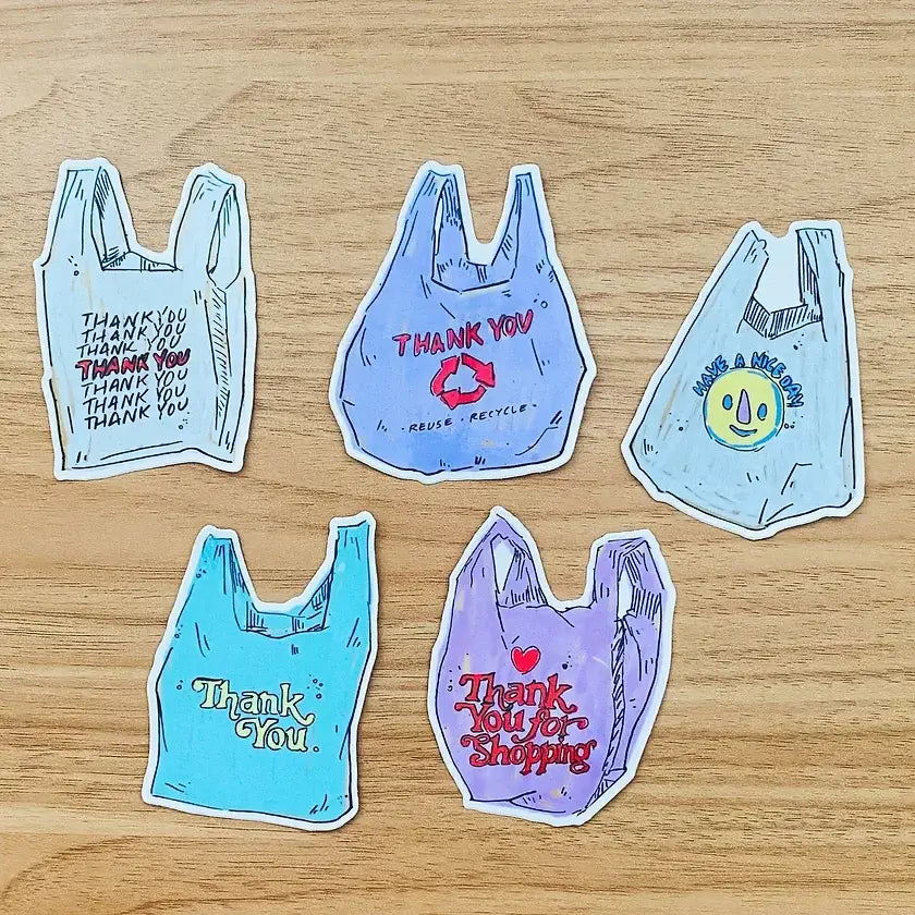 Grocery Shopper Sticker Set