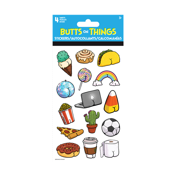 Bootylicious Snack Attack Sticker Sheets