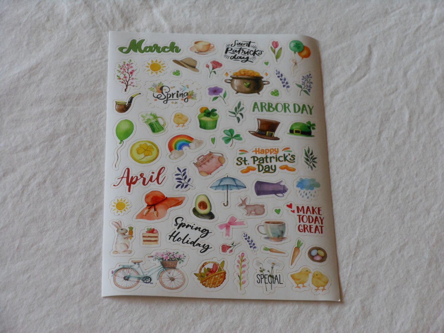 12 Month Planner Sticker Sheets