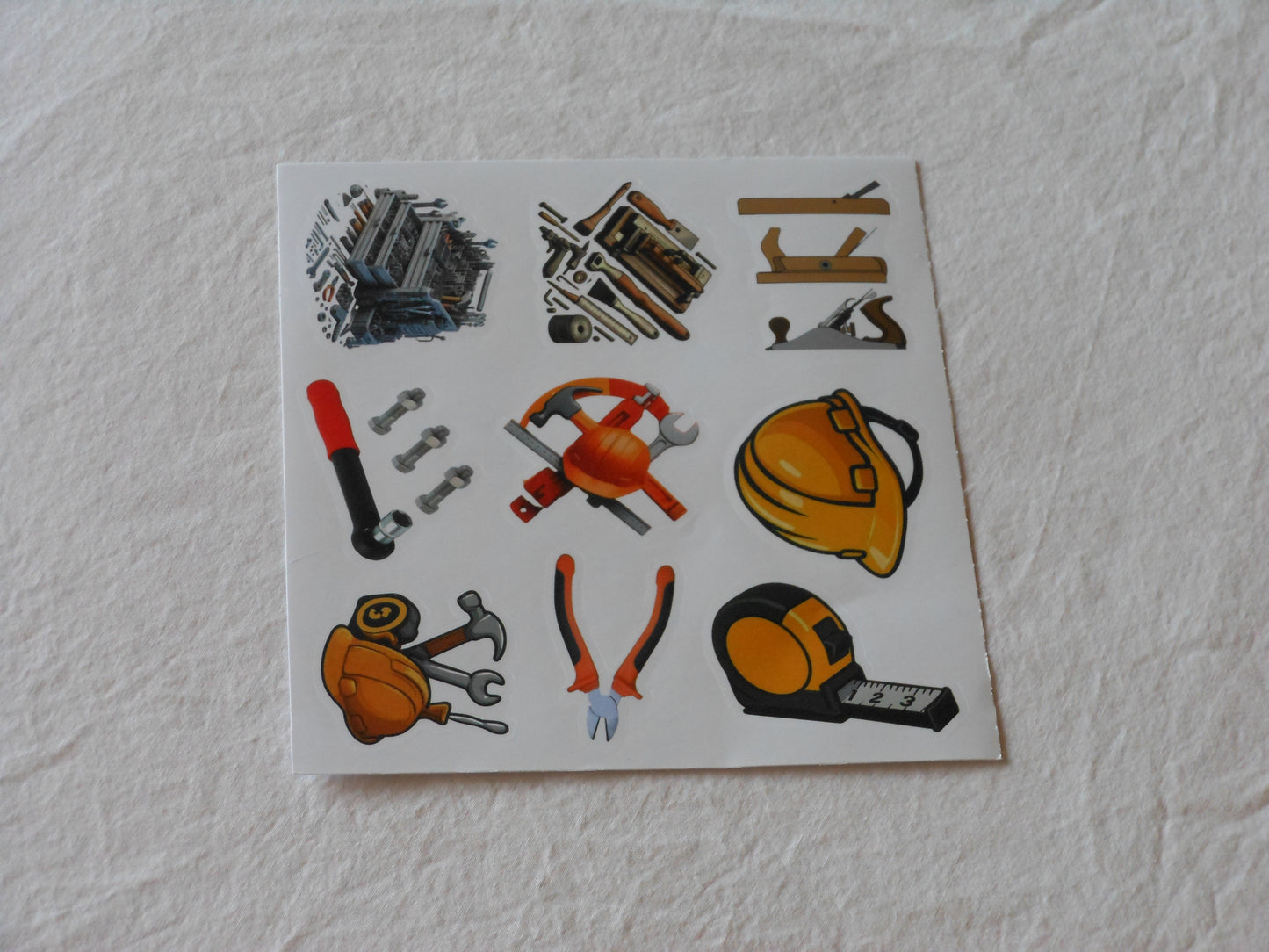 Tools and Construction Sticker Sheets