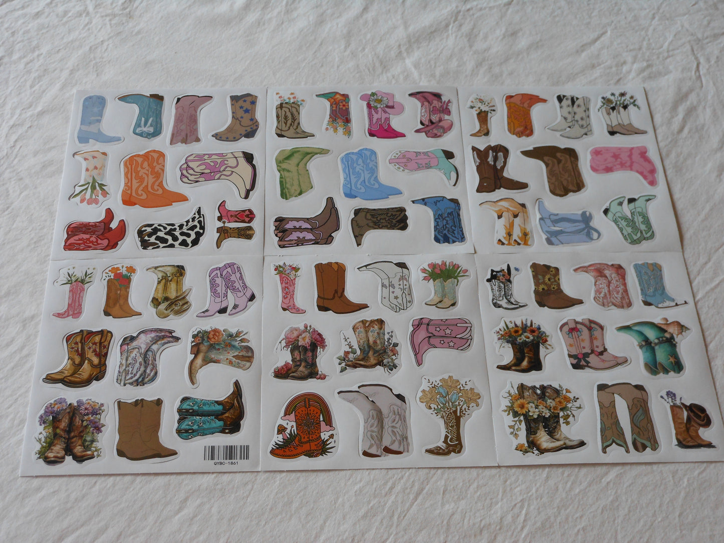 Kick Your Boots Up, Cowgirl Sticker Sheets