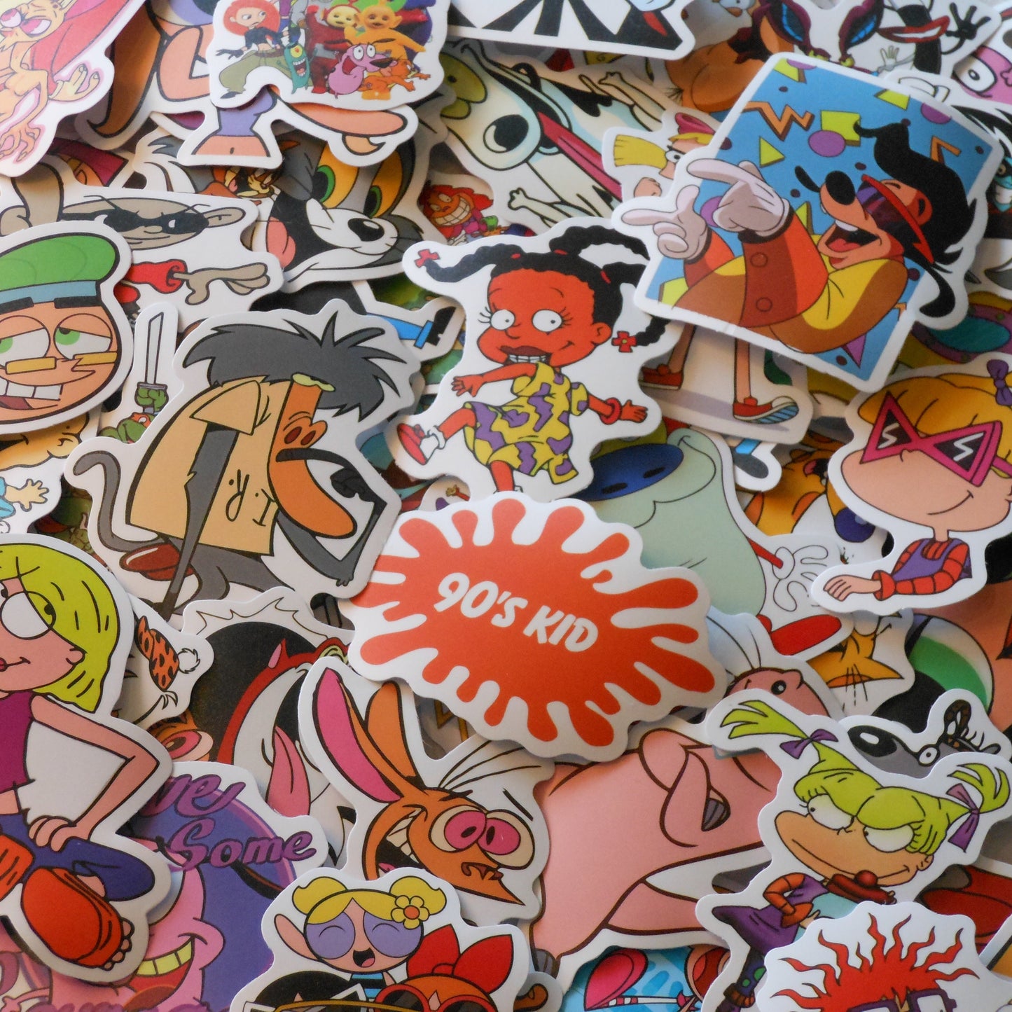 90s Cartoons Stickers, Pack of 10