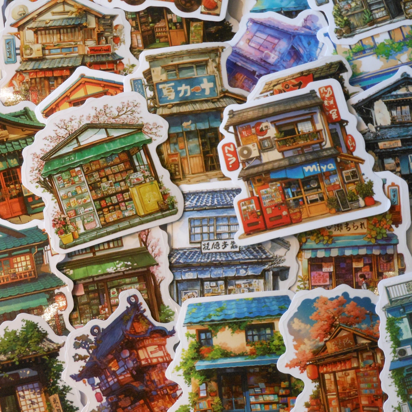 Japanese Storefront Stickers, Pack of 10
