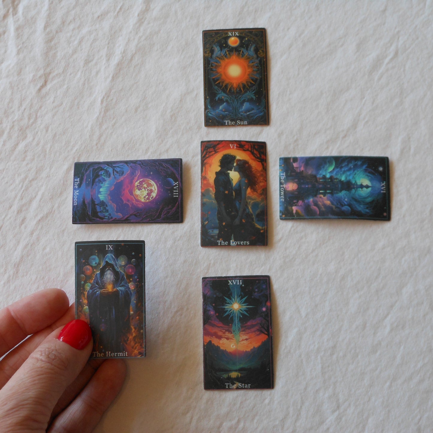 Tarot Card Mini Sticker Set