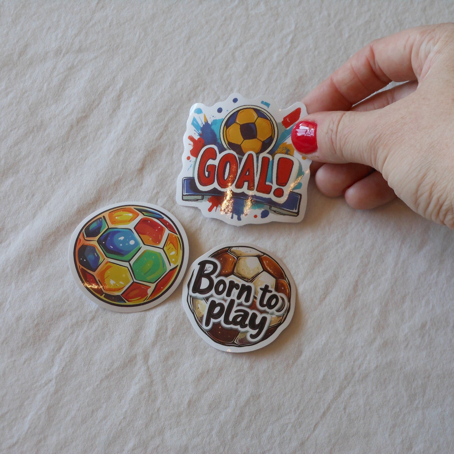 Soccer Fan Stickers, Pack of 10