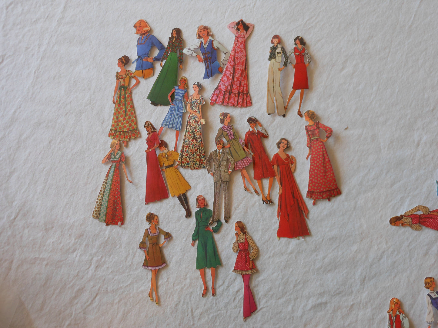 Vintage Fashion Illustration Stickers, Pack of 100