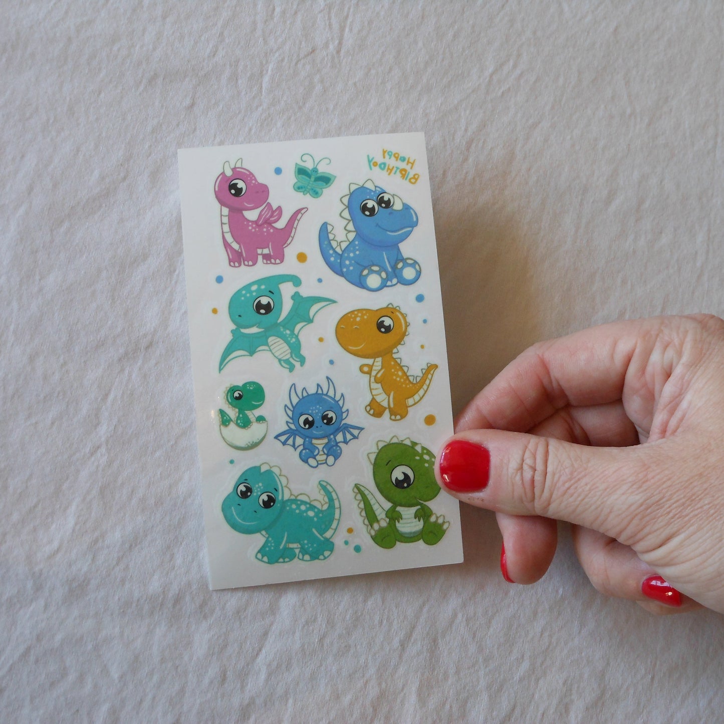 Glow In The Dark Dinosaur Temporary Tattoos