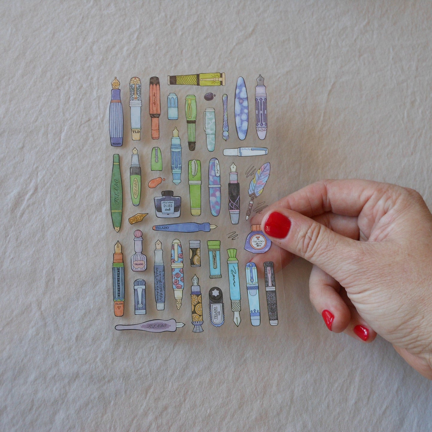 Pen and Eraser Sticker Sheets