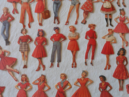 Vintage Pin-Up Poster Gals Stickers
