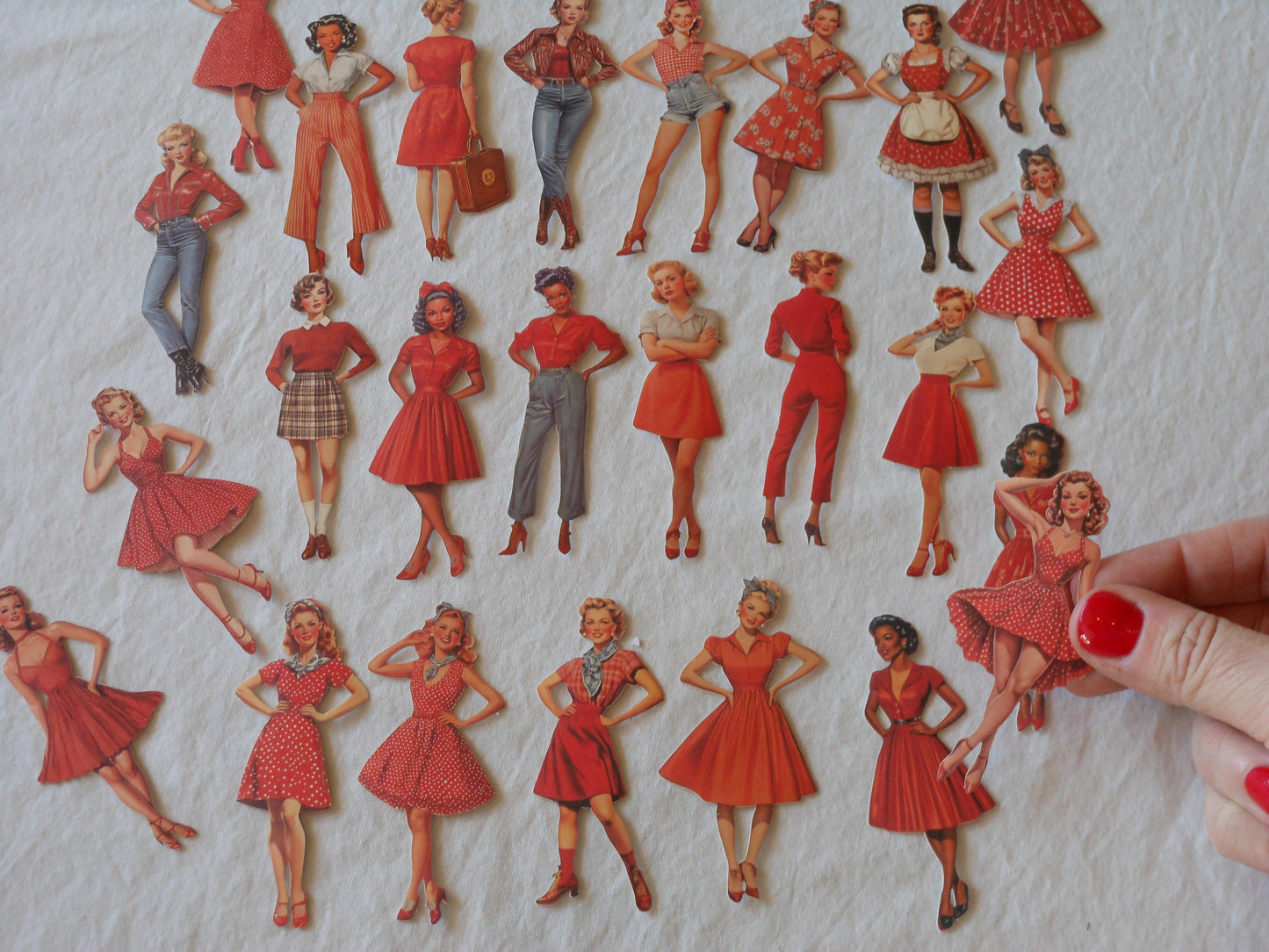 Vintage Pin-Up Poster Gals Stickers