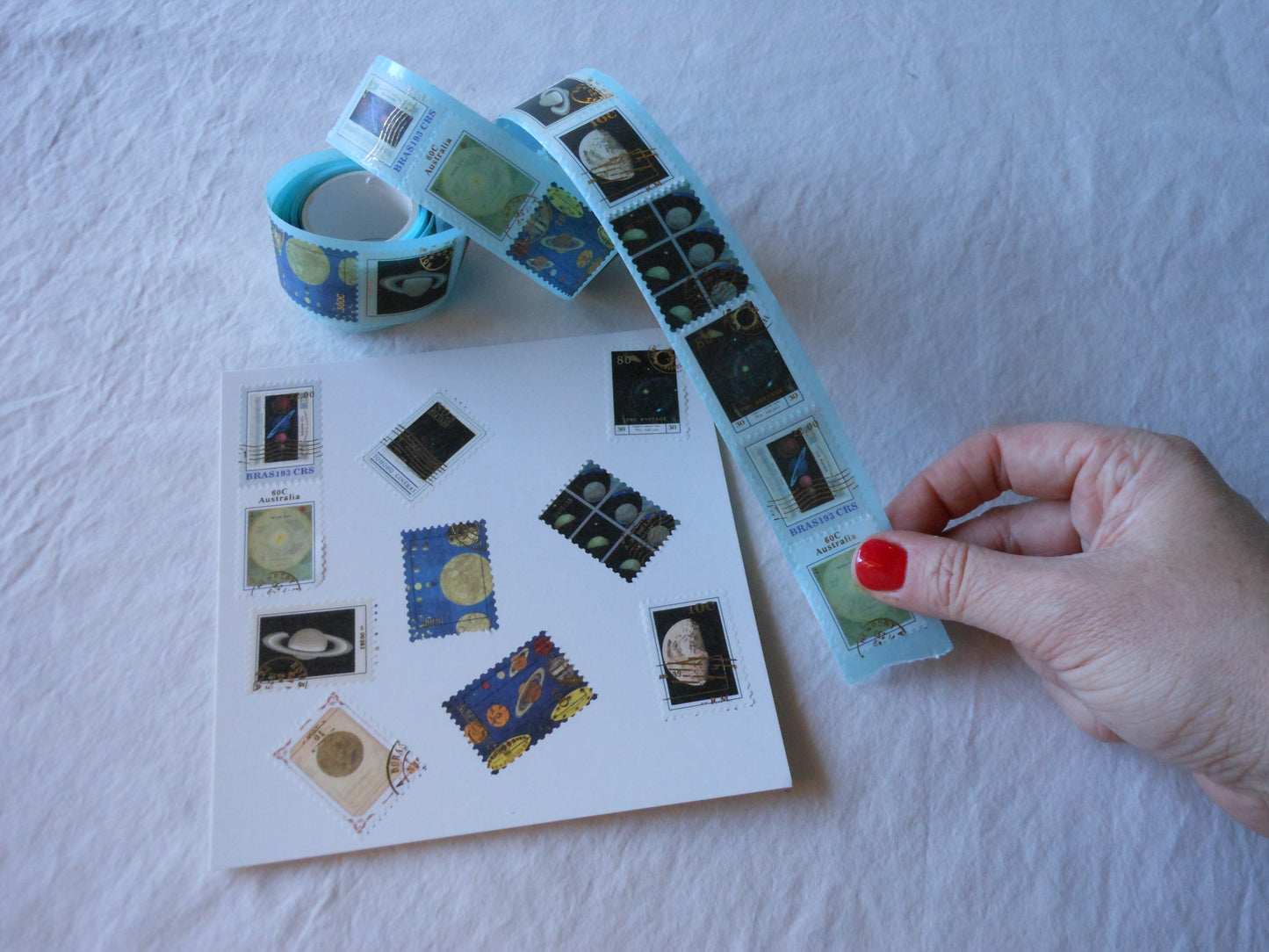Outer Space Washi Stickers - Strip of 10