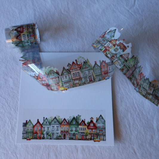 Whimsical Cottage PET Transparent Sticker Tape