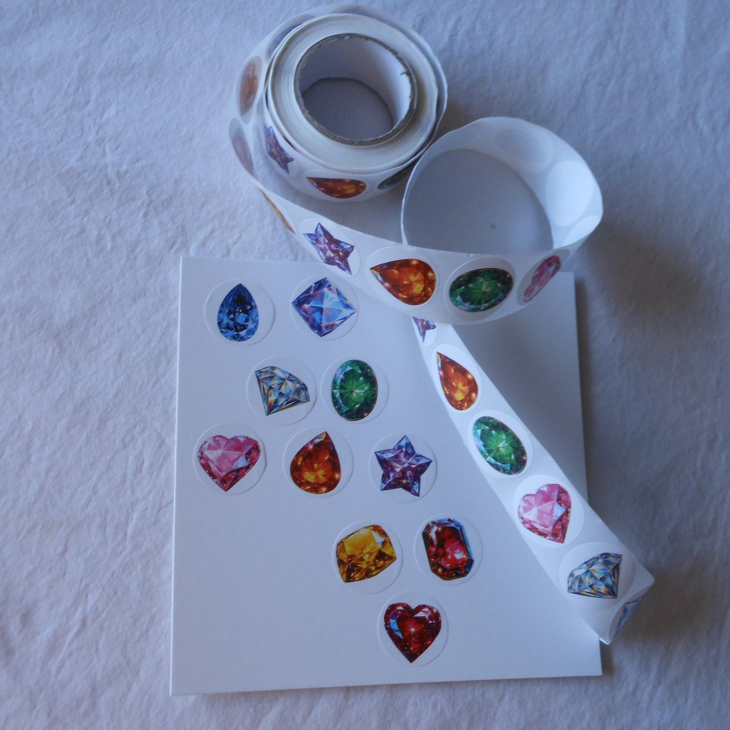 Gemstone Stickers Strip