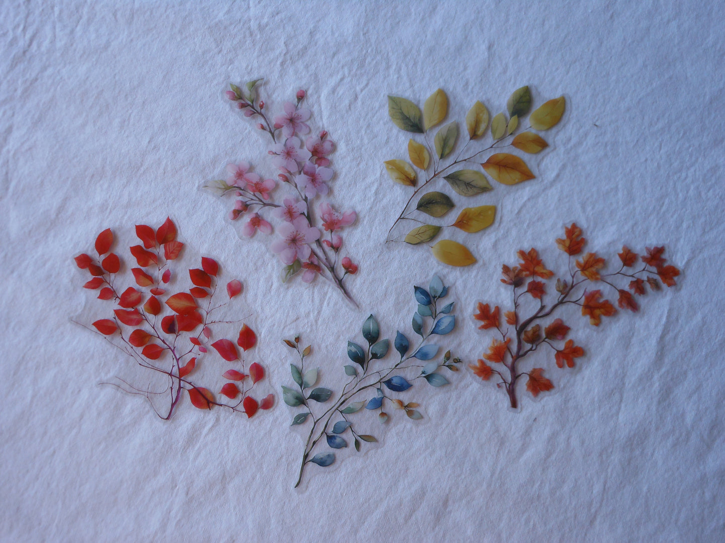 Foliage and Branches Stickers, Pack of 16