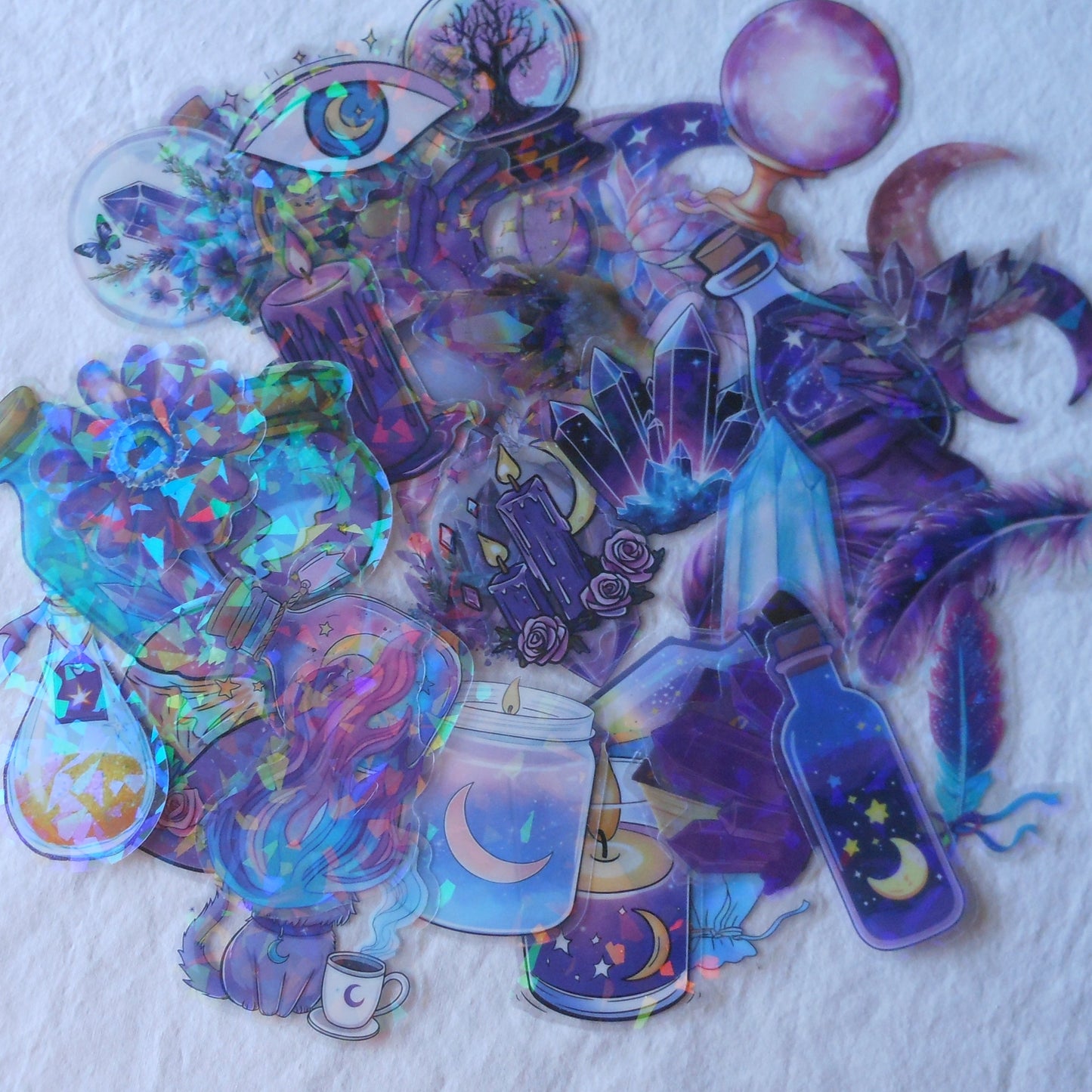 Purple Potions Stickers, Pack of 10