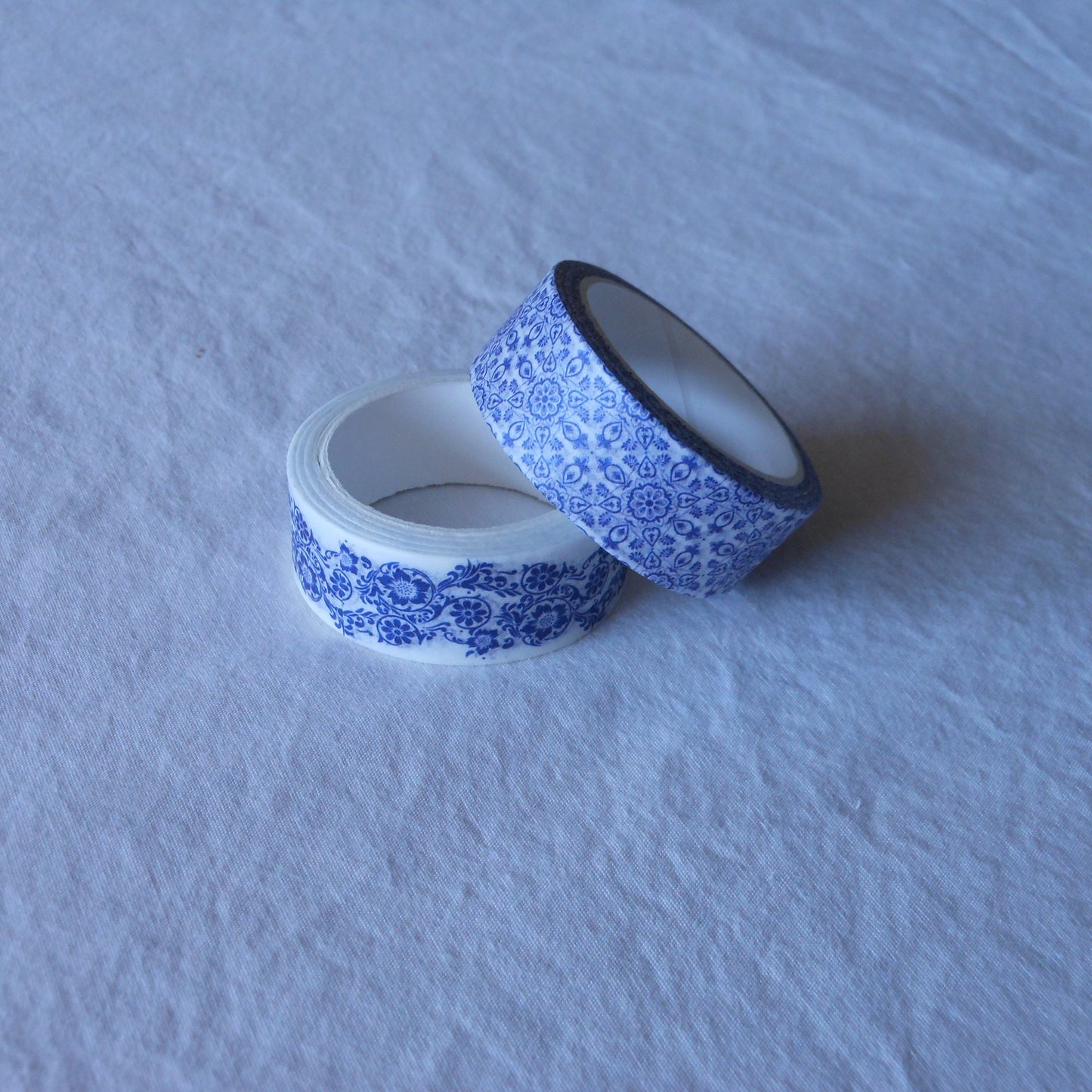 Blue Porcelain Pattern Washi Tape, Set of 2