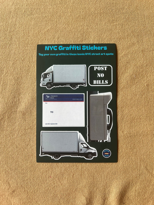 NYC Graffiti Sticker Sheet by Sticker Shock