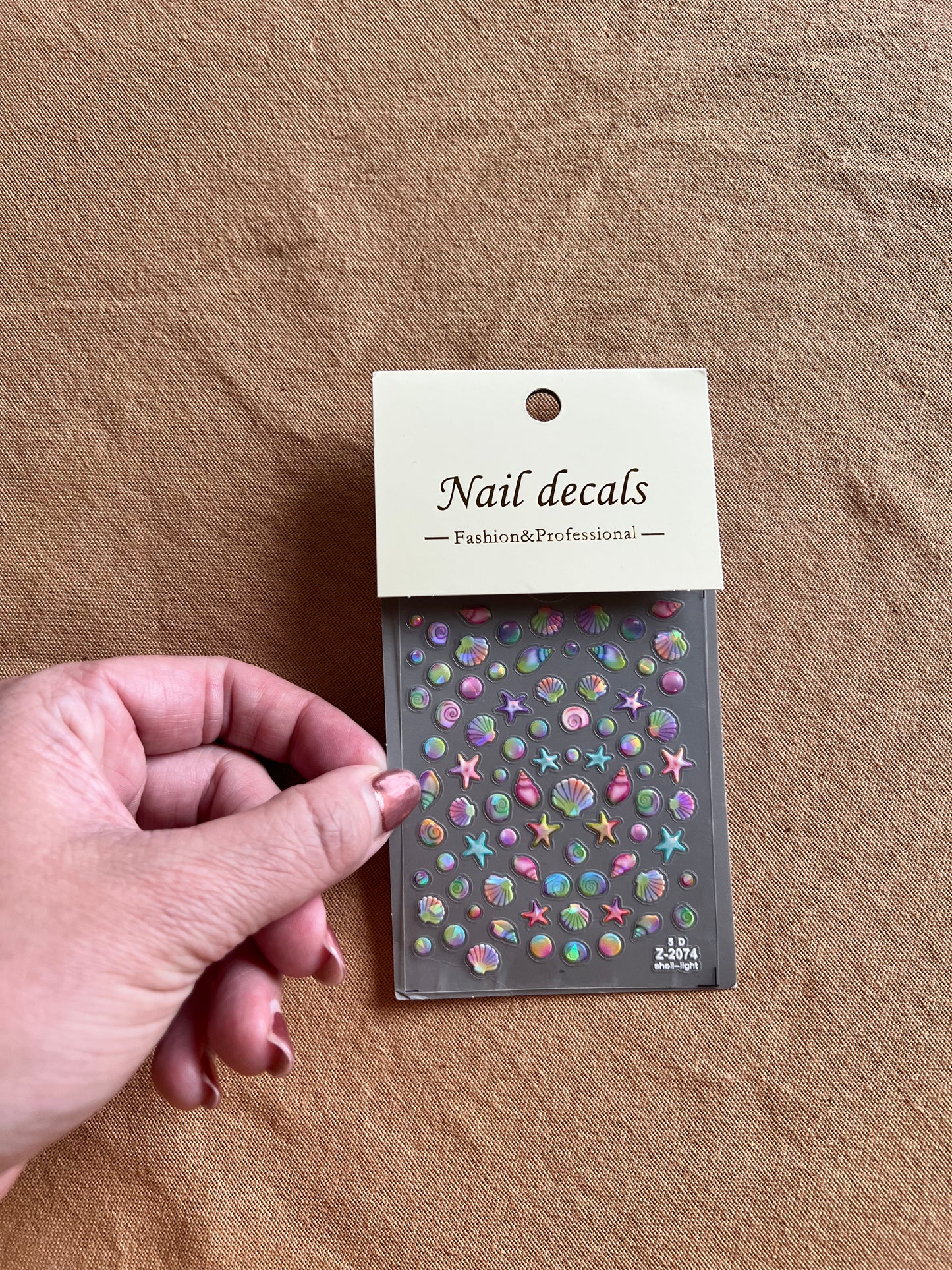 Iridescent Shell Nail Decals