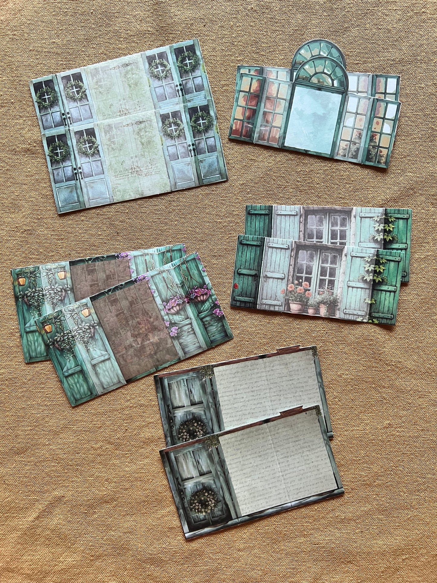 Vintage Window Frame Stickers Pack of 10