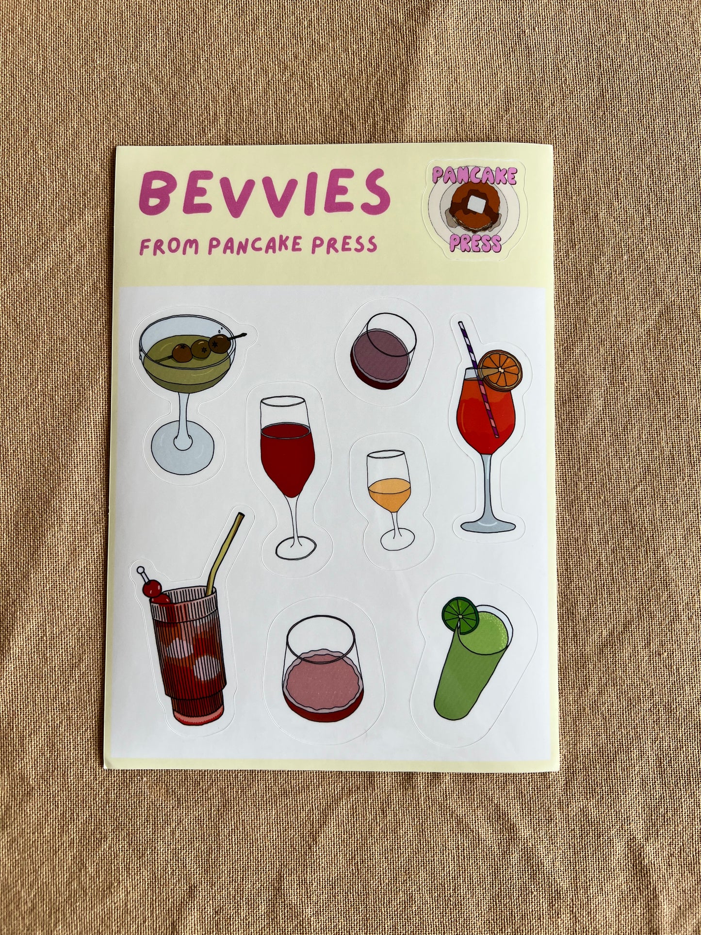 Bevvies Sticker Sheet by Pancake Press