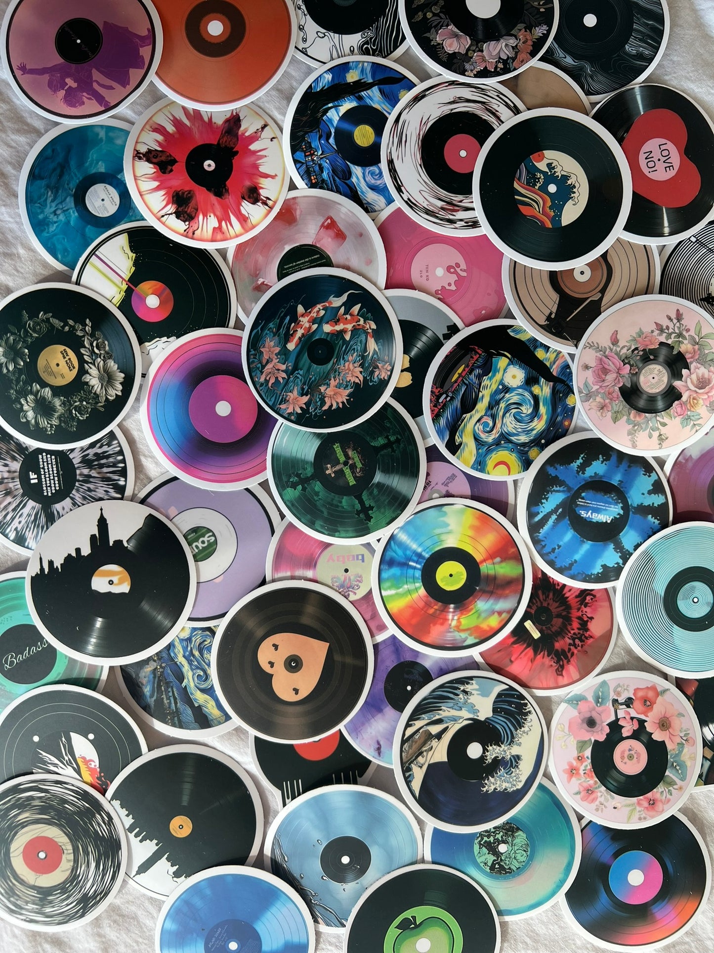 Artsy LP Record Stickers - Pack of 10