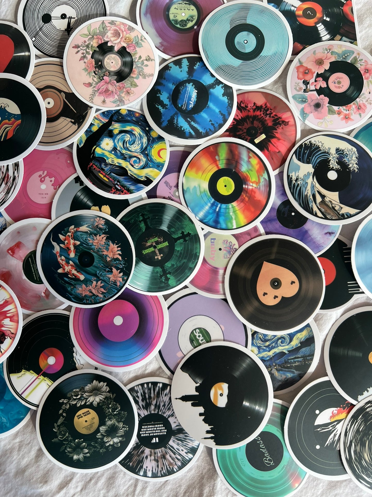 Artsy LP Record Stickers - Pack of 10