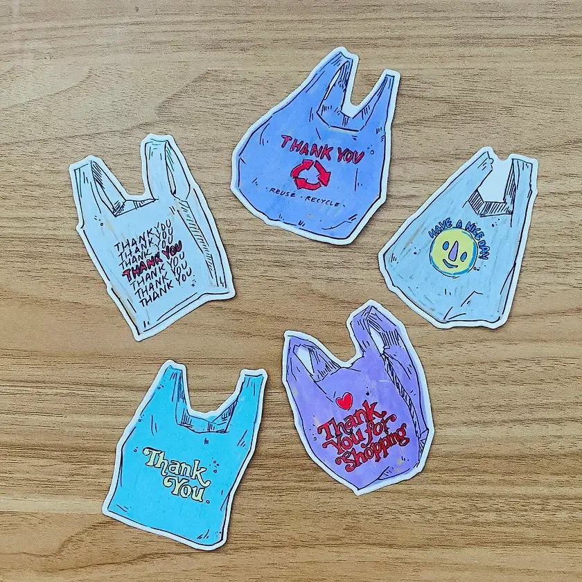 Grocery Shopper Sticker Set