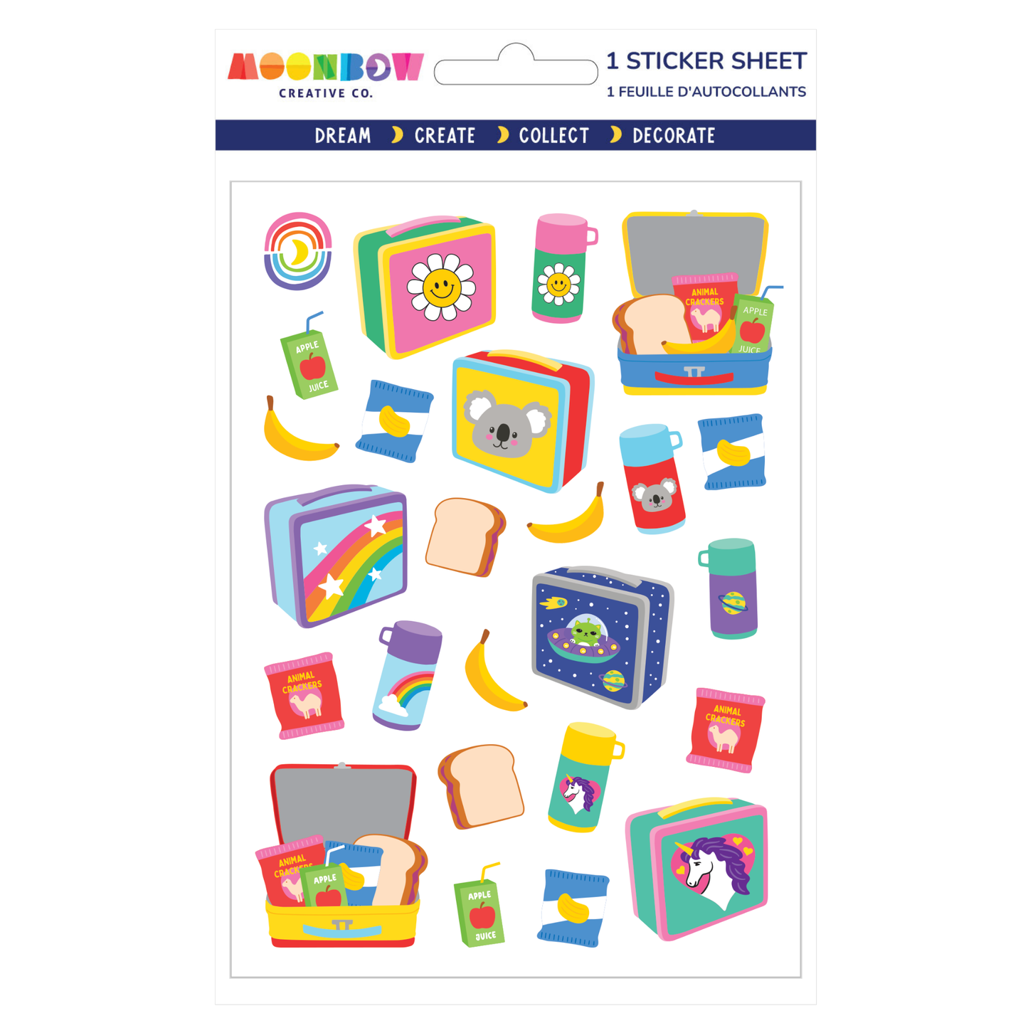 Lunch Together Glossy Sticker Sheet by Moonbow Creative