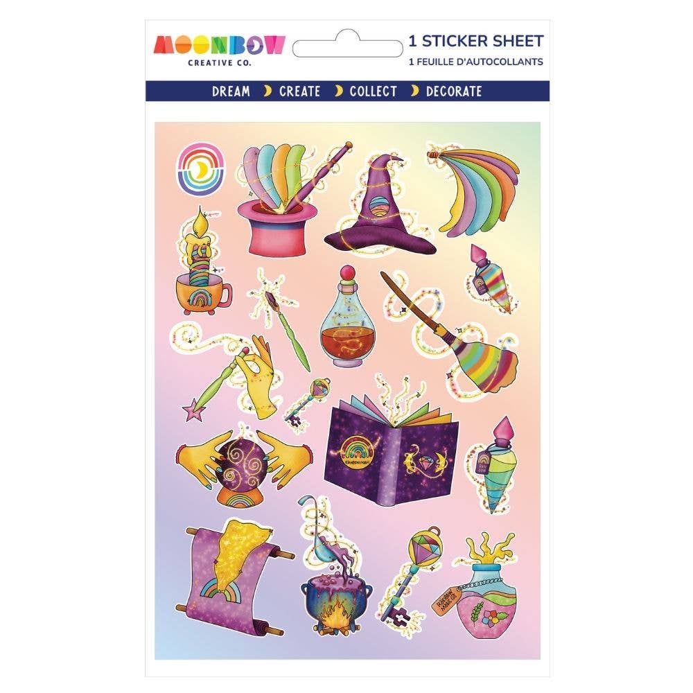 Make a Rainbow Hologram Sticker Sheet by Moonbow Creative