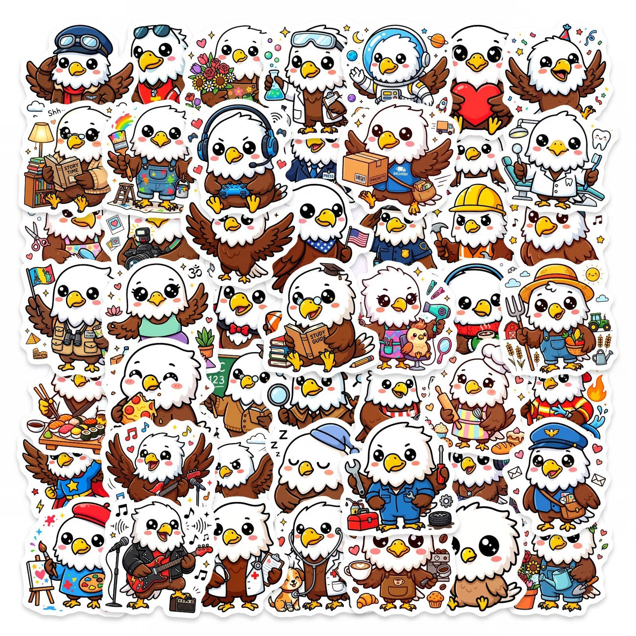 Patriotic Eagles, Pack of 10